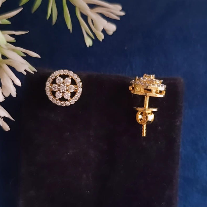 Diamond Replica Silver Studs