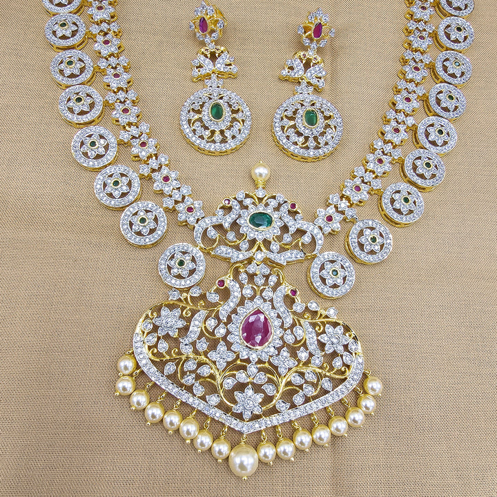 Silver bottu Mala necklace
