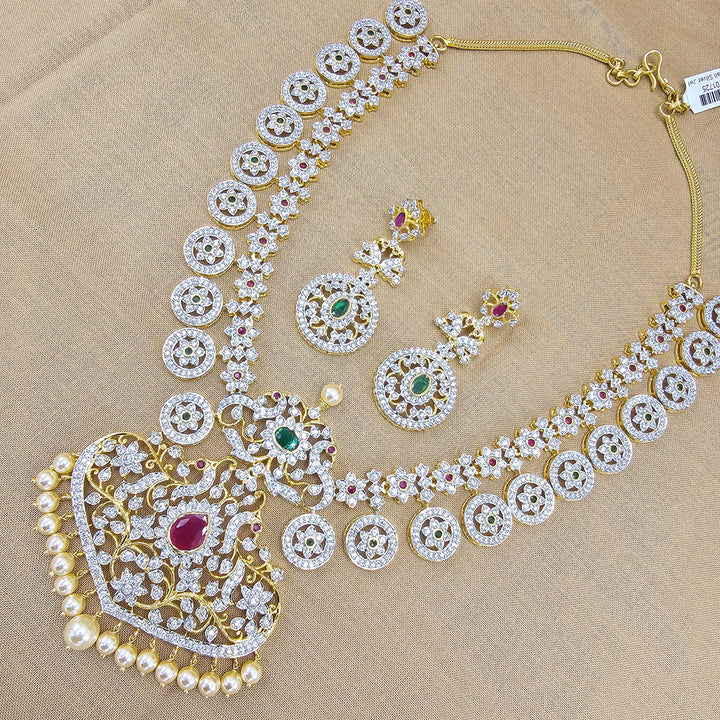 Silver bottu Mala necklace