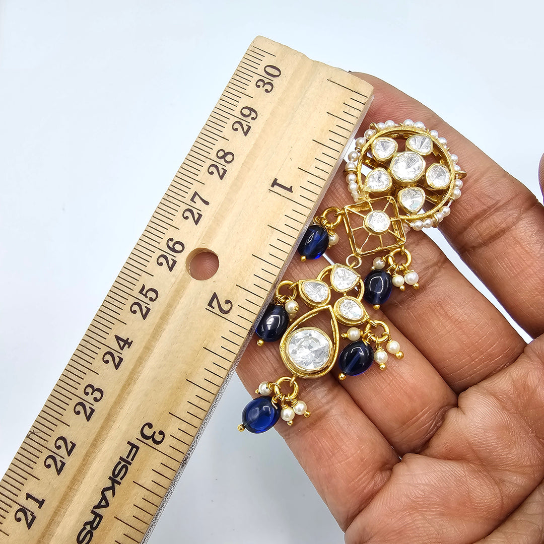 Blue Moissanite choker