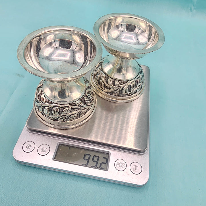 92.5 Pure Silver deepam