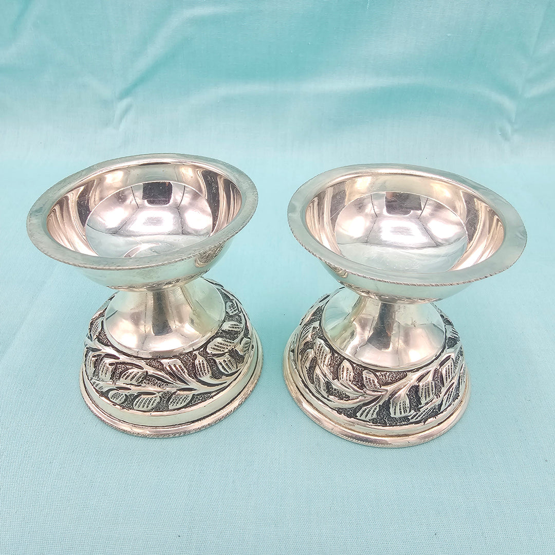 92.5 Pure Silver deepam