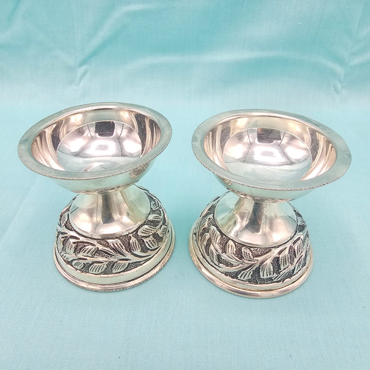 92.5 Pure Silver deepam