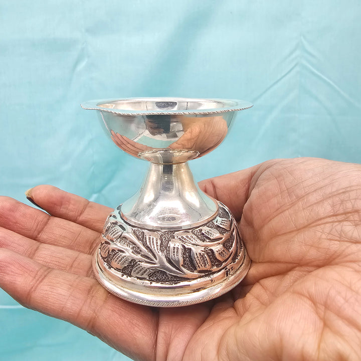 92.5 Pure Silver deepam
