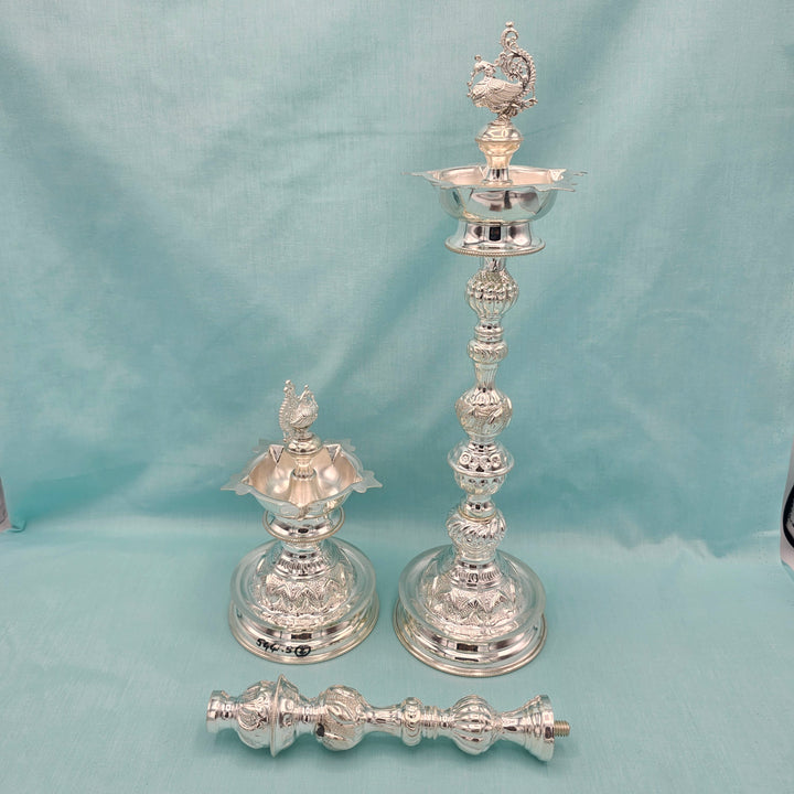 SILVER 13.5" Deepam set