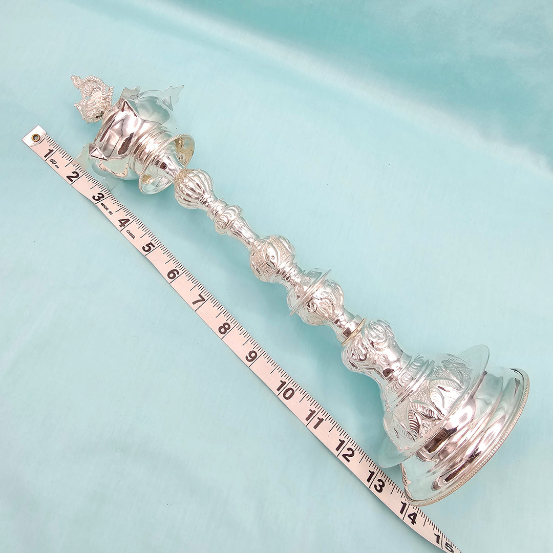 SILVER 13.5" Deepam set