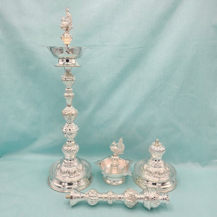 SILVER 13.5" Deepam set