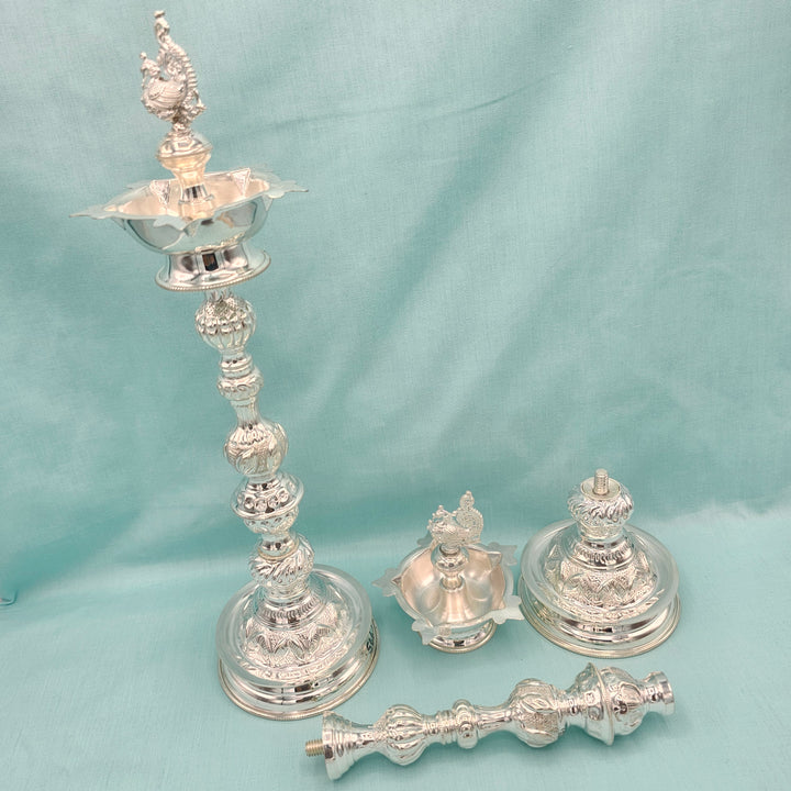SILVER 13.5" Deepam set