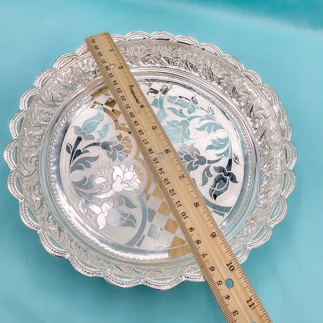 10" Silver Big plate