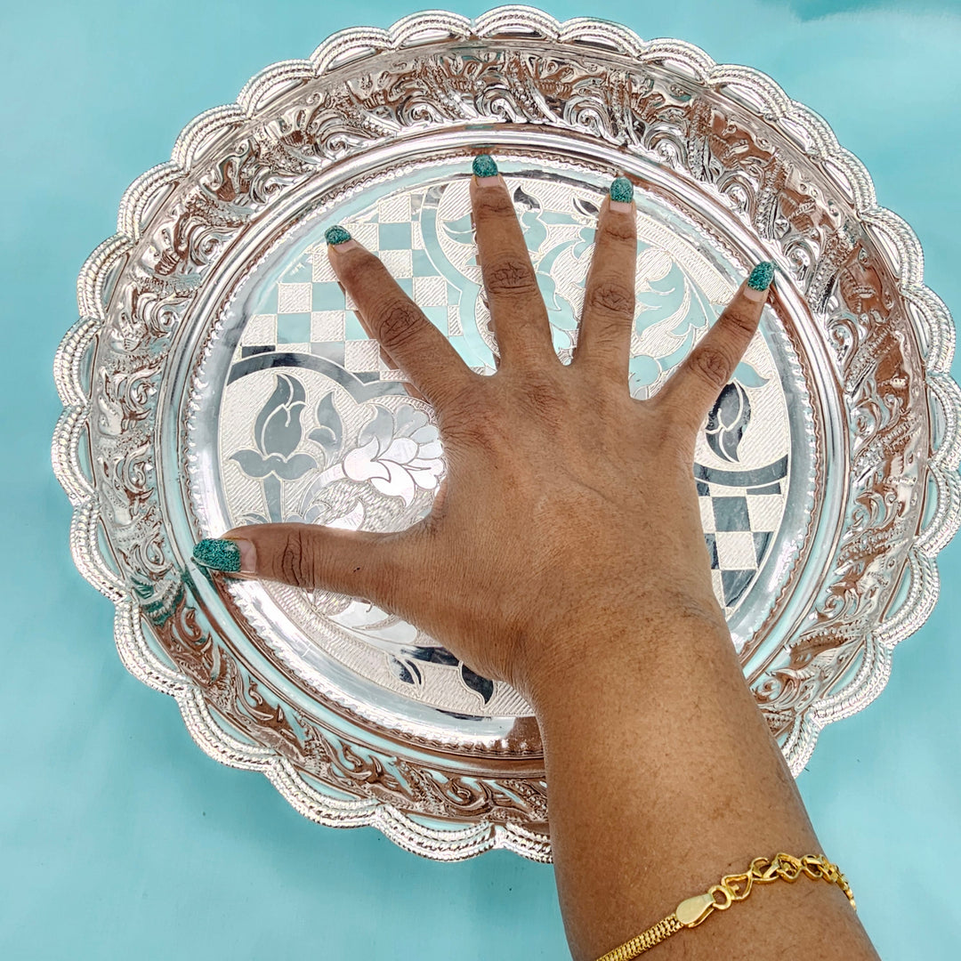 10" Silver Big plate