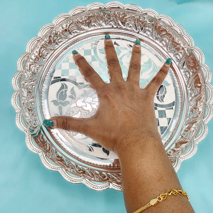 10" Silver Big plate