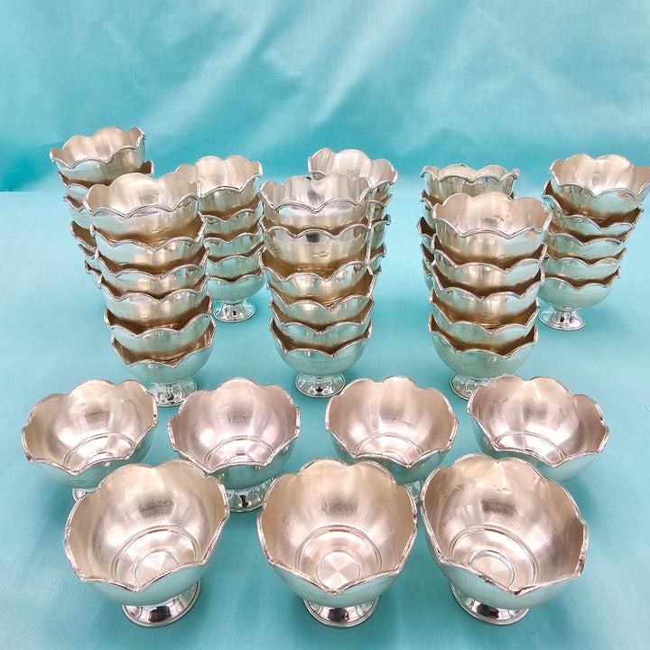 silver prasadham bowls