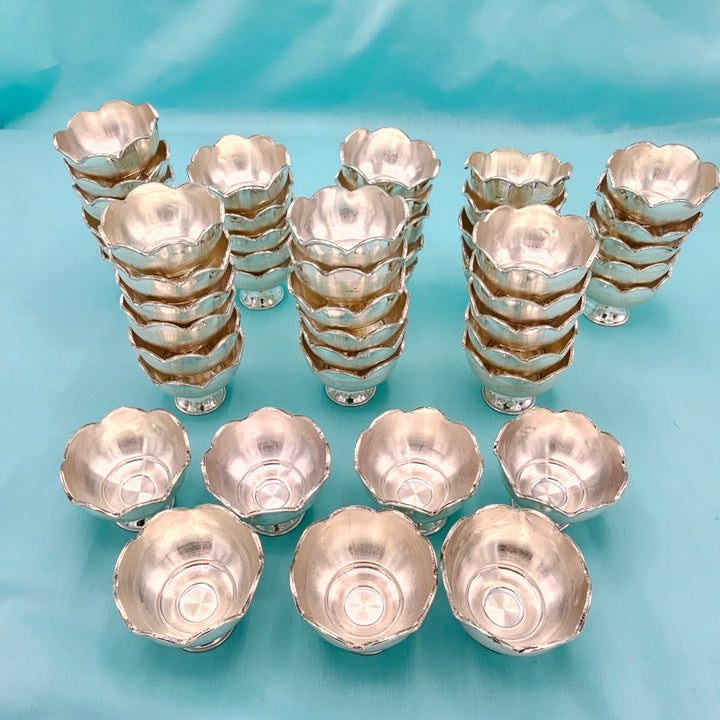 silver prasadham bowls