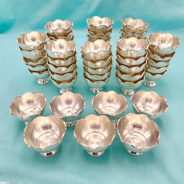 silver prasadham bowls