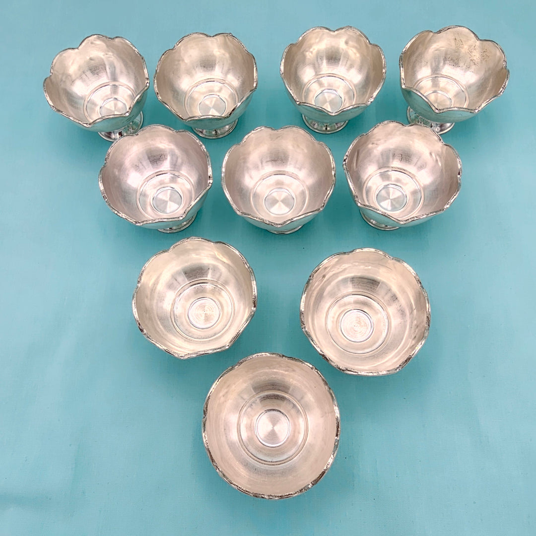 silver prasadham bowls