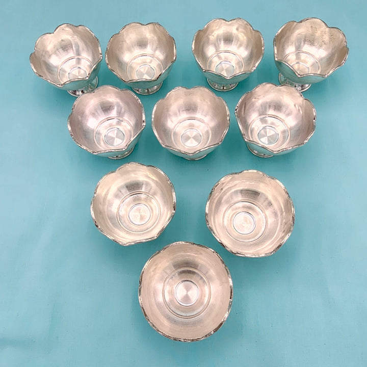 silver prasadham bowls
