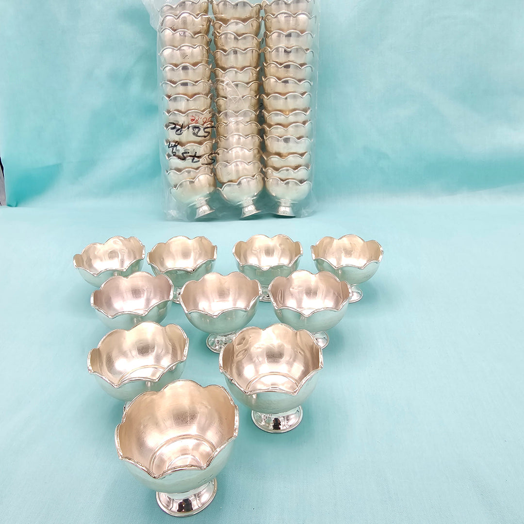 silver prasadham bowls