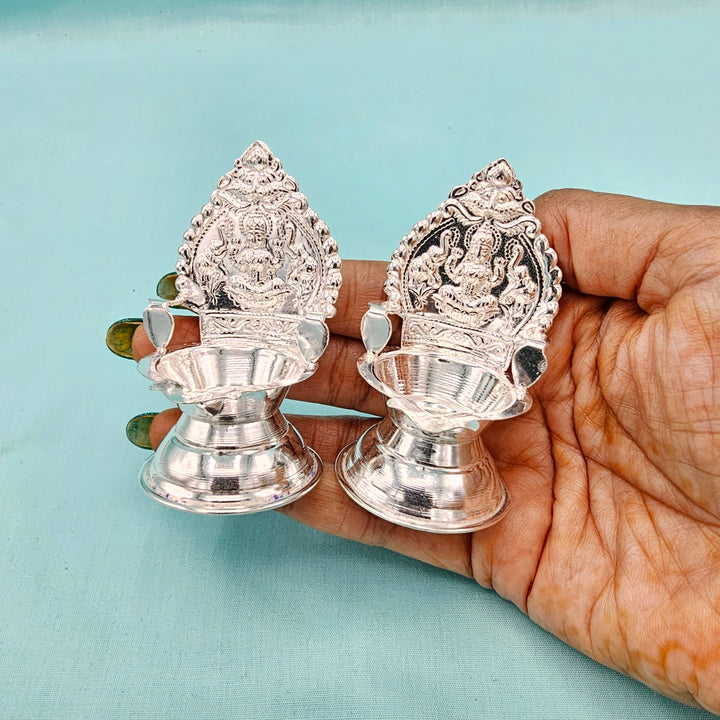 Silver small Kamakshi deepam