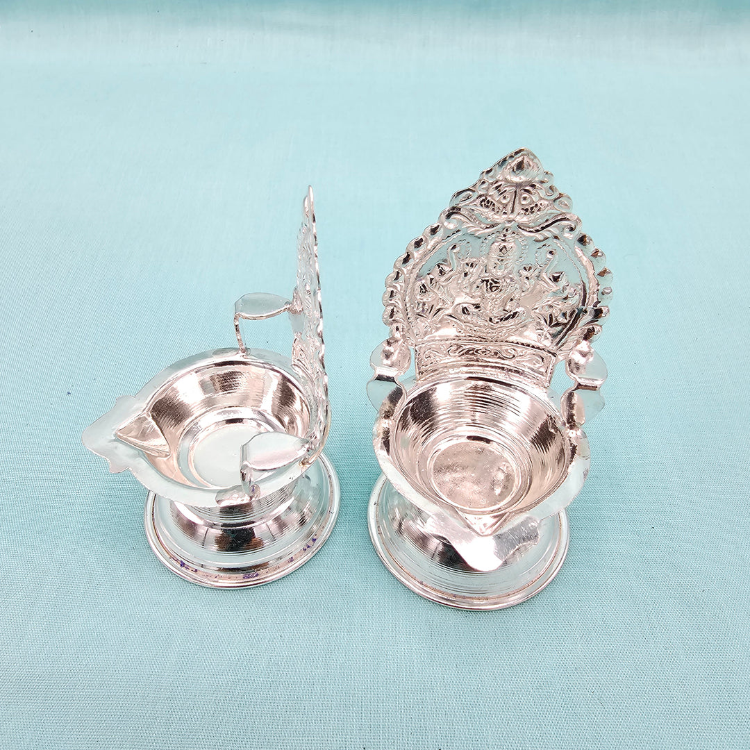 Silver small Kamakshi deepam