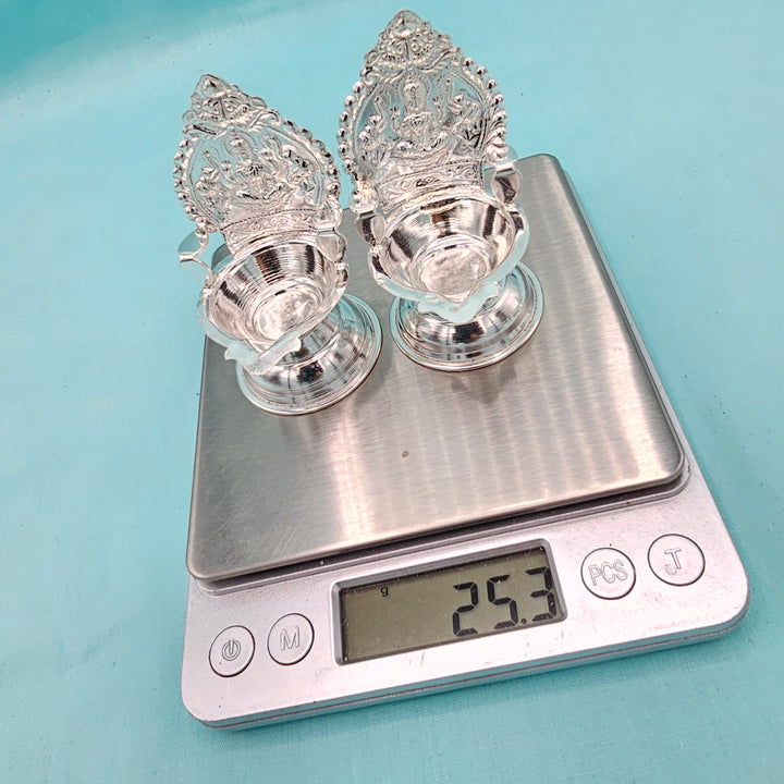 Silver small Kamakshi deepam