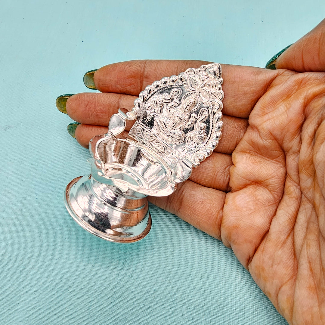 Silver small Kamakshi deepam