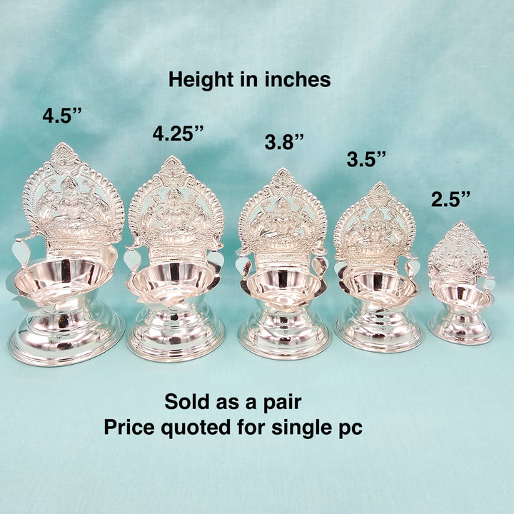 Silver Kamashi deepam sets
