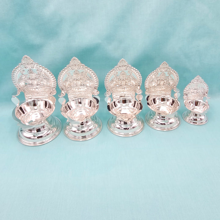 Silver Kamashi deepam sets