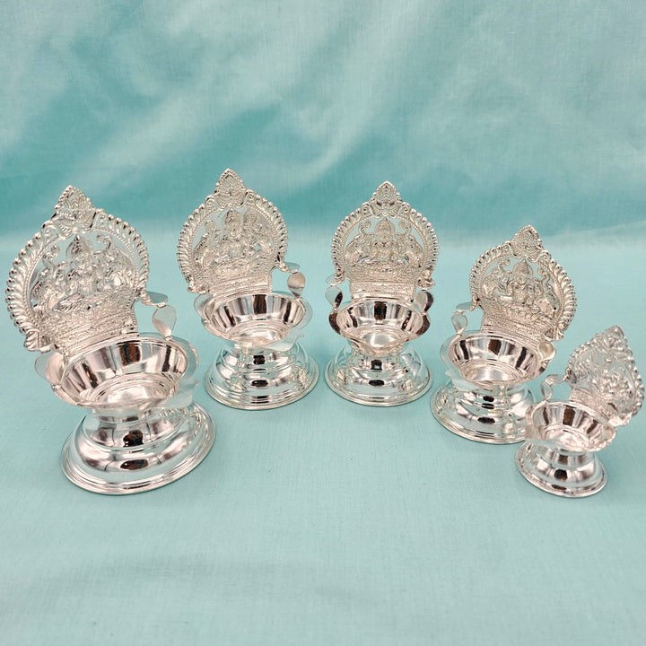 Silver Kamashi deepam sets