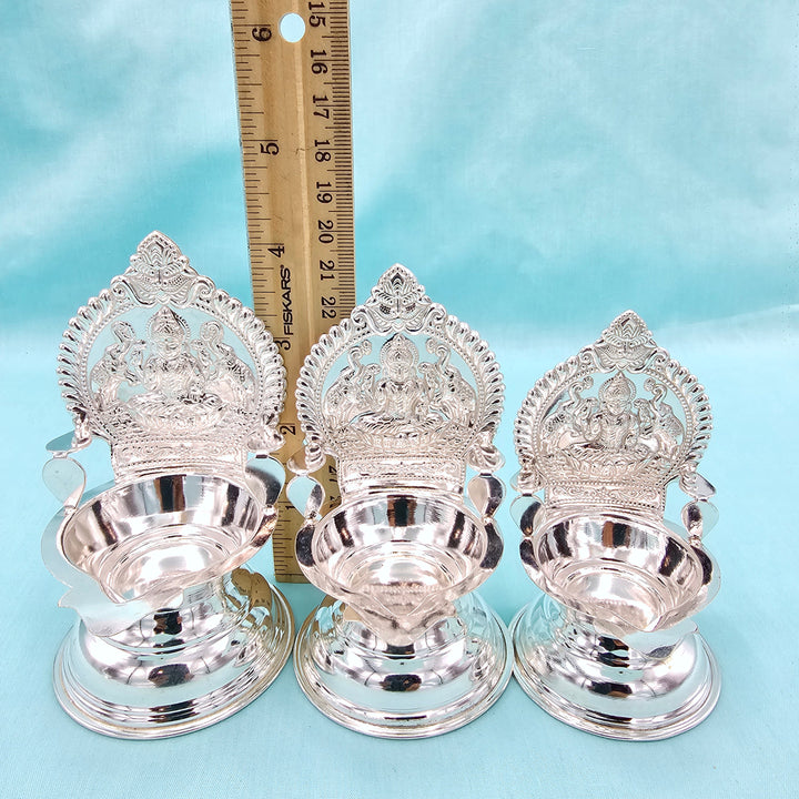 Silver Kamashi deepam sets