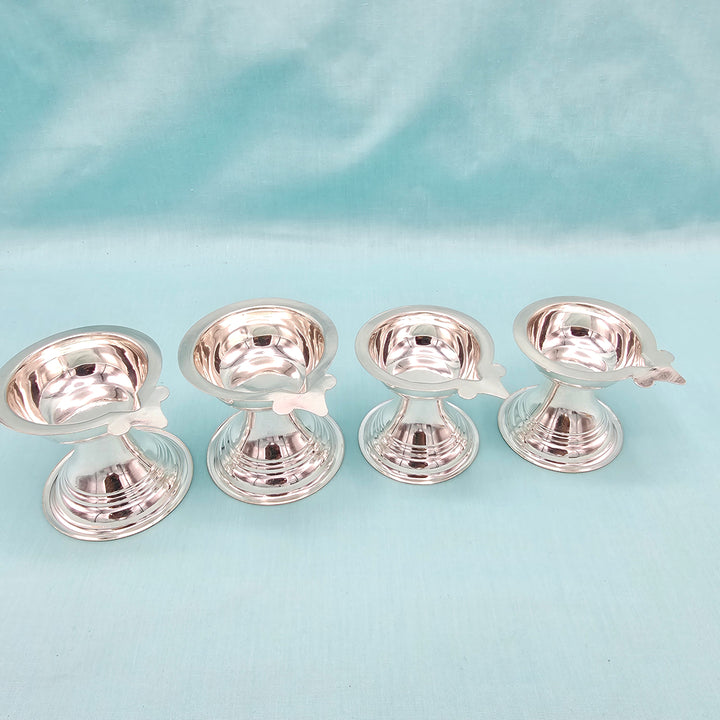 Daily pooja Silver deepam