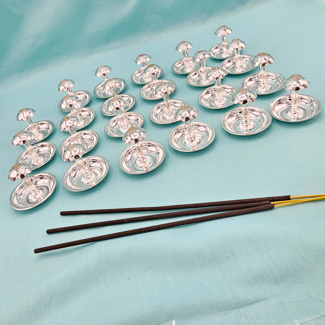 Silver Agarbatti stand