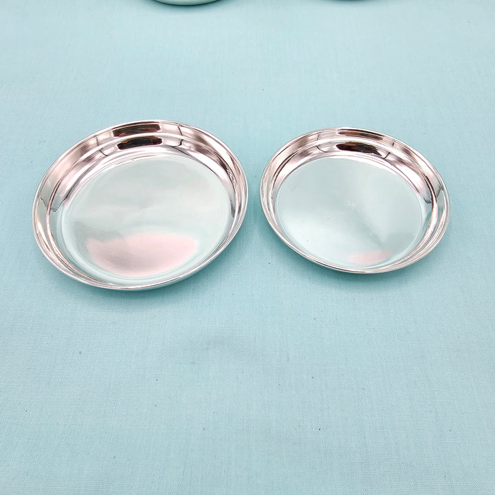 3"Silver small plate