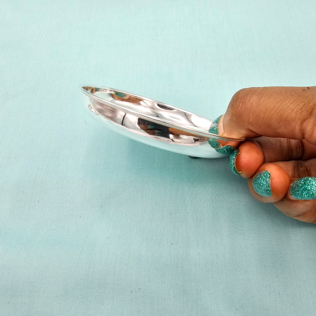 3"Silver small plate