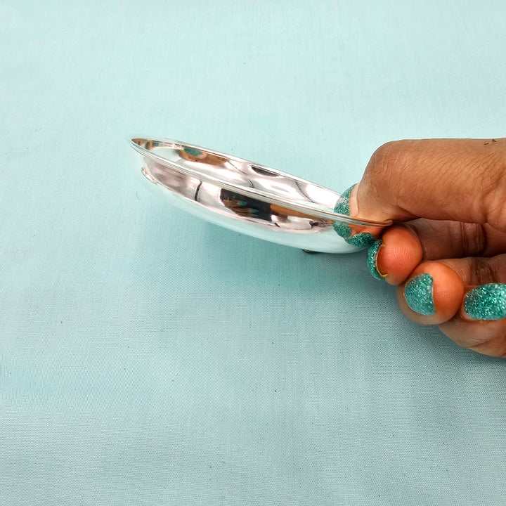 3"Silver small plate