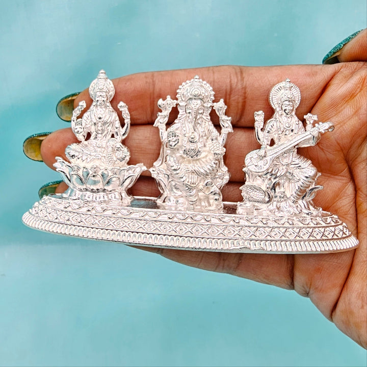 Pure Silver Trimurthi idols