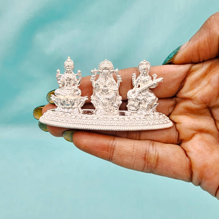 Pure Silver Trimurthi idols