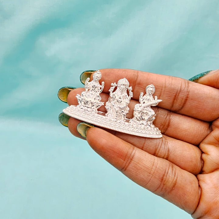 Pure Silver Trimurthi idols