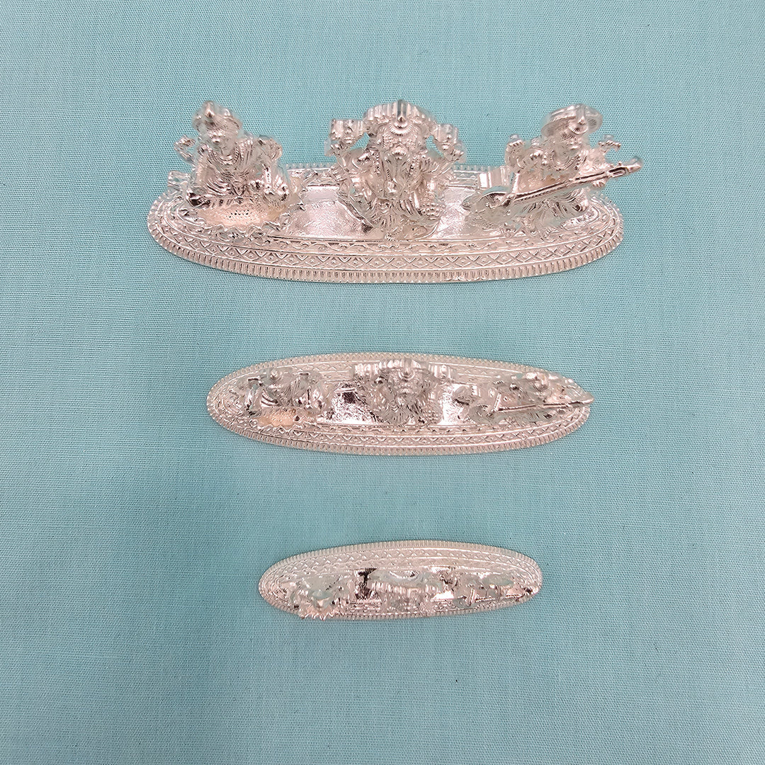 Pure Silver Trimurthi idols