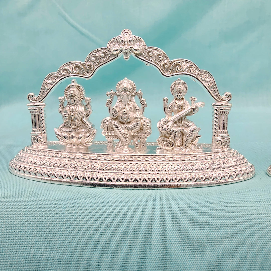 Silver Mandhir Trimurthi