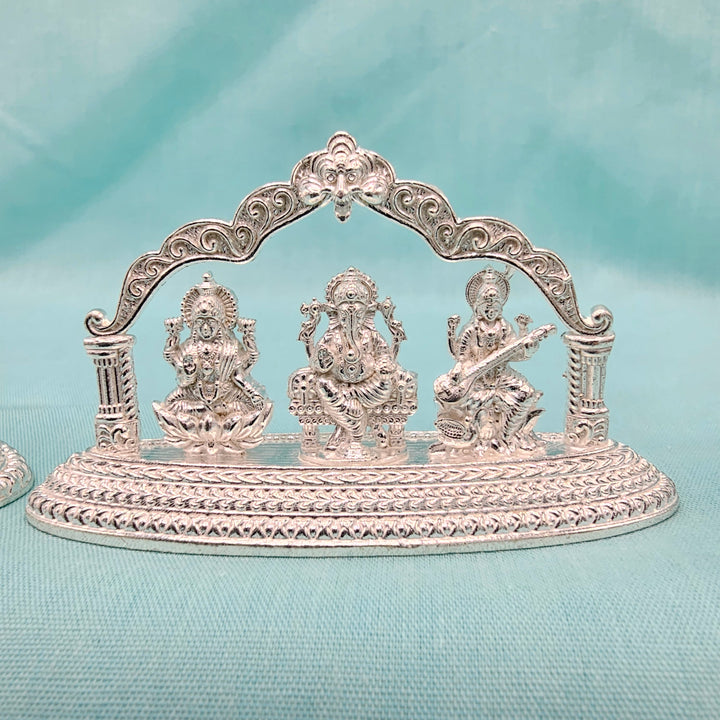 Silver Mandhir Trimurthi