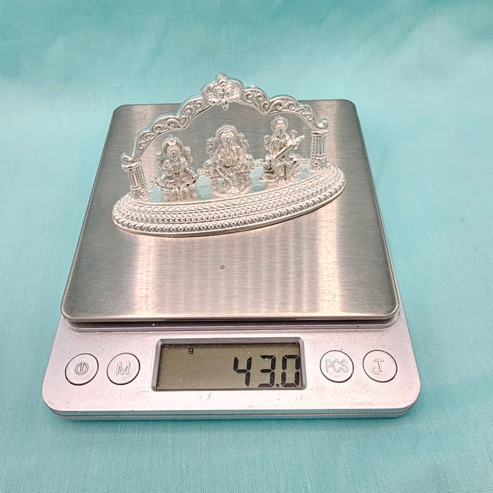 Silver Mandhir Trimurthi