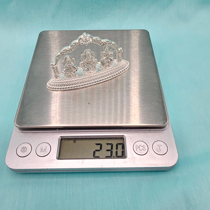 Silver Mandhir Trimurthi