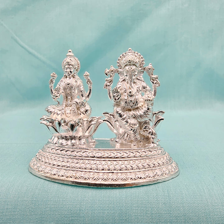 Silver Lakshmi Ganesha