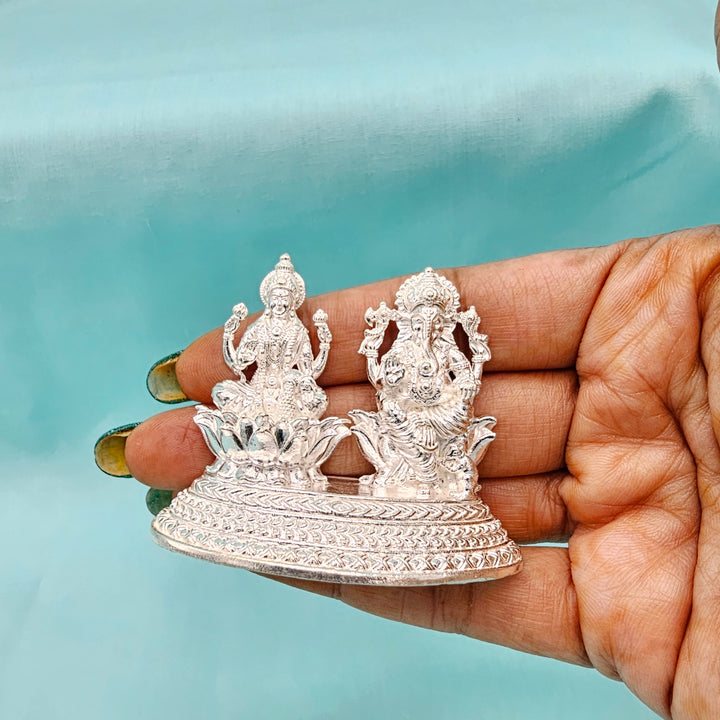 Silver Lakshmi Ganesha