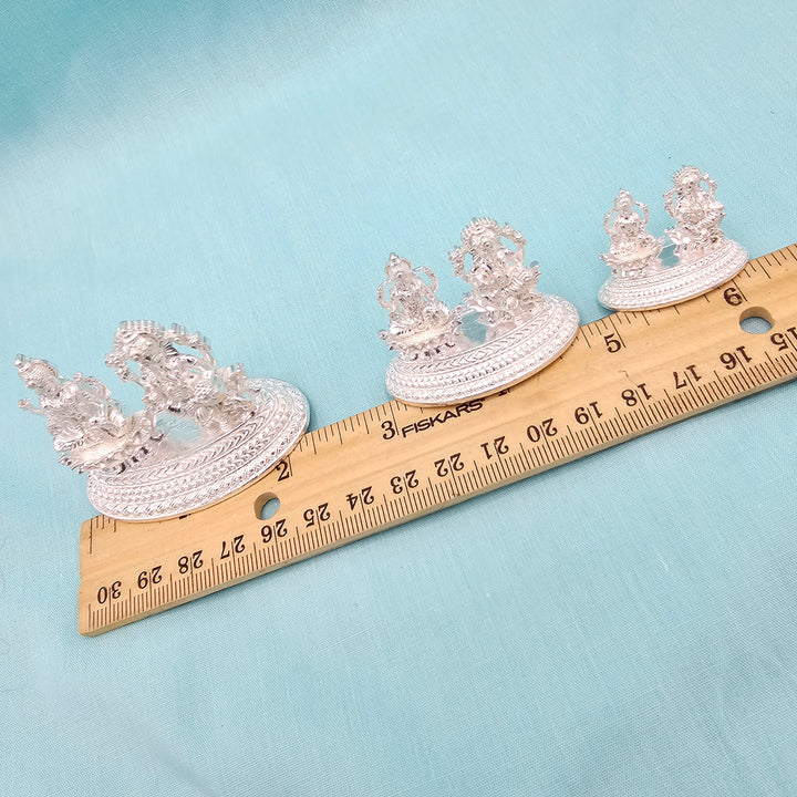 Silver Lakshmi Ganesha