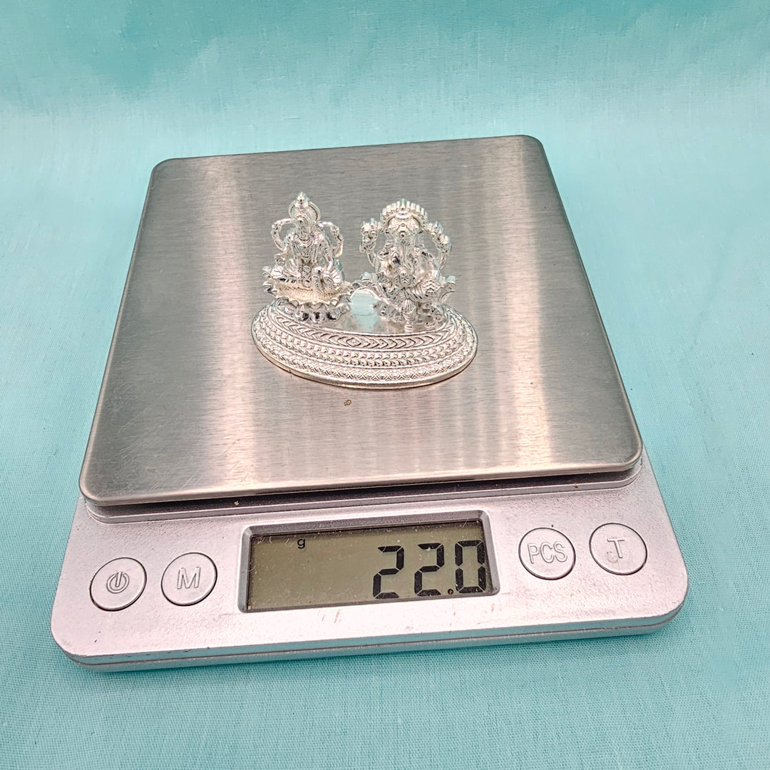 Silver Lakshmi Ganesha