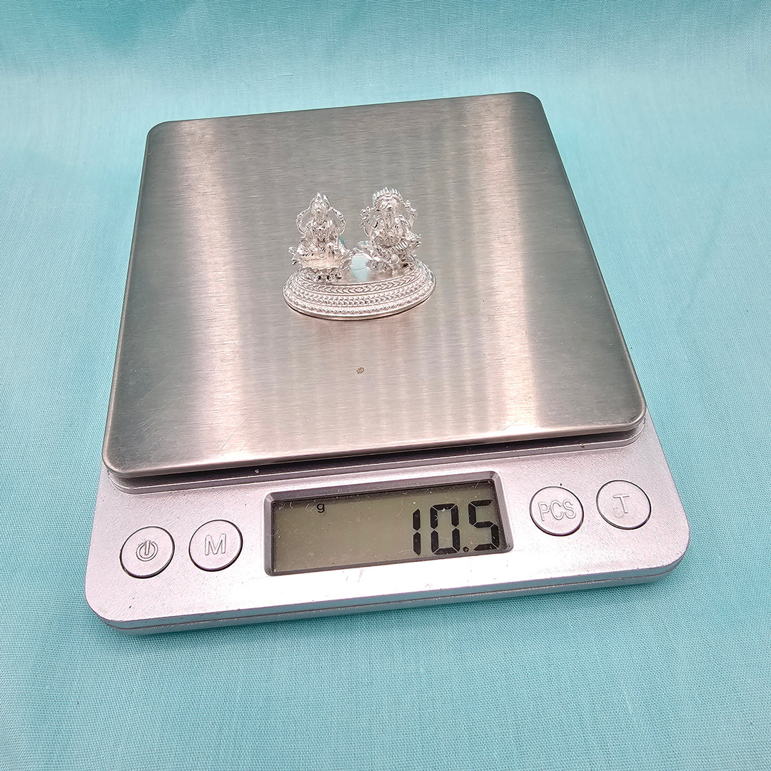 Silver Lakshmi Ganesha