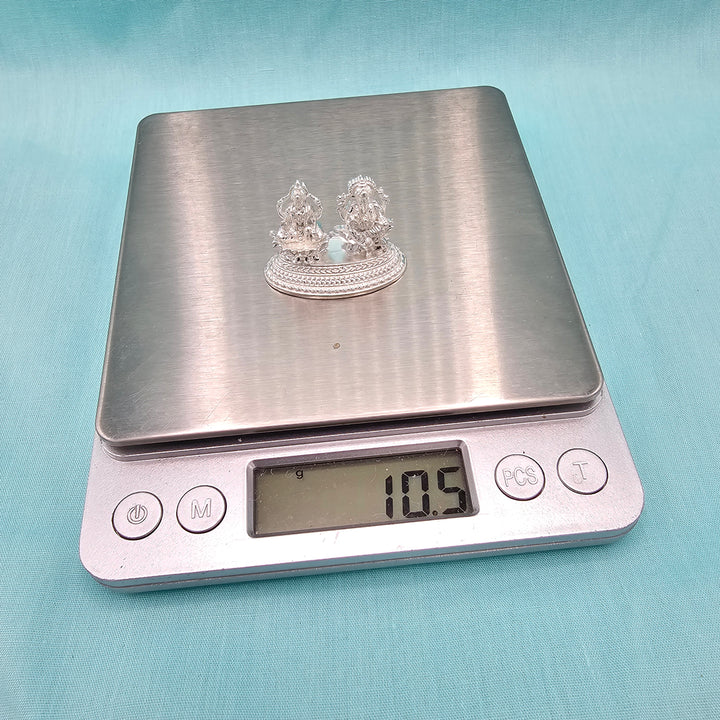 Silver Lakshmi Ganesha