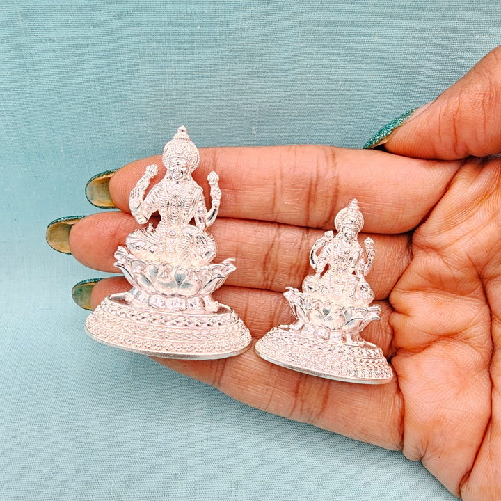 Silver Lakshmi Idol