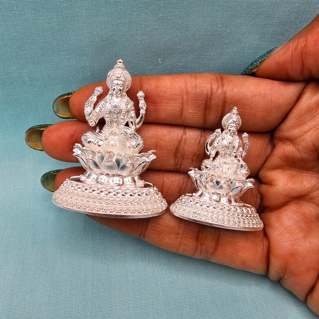 Silver Lakshmi Idol